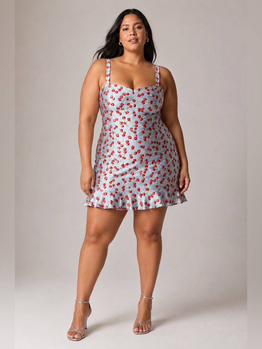 Anthropologie Hutch Cherry Print Mini Dress NWT $228 Plus Size Summer Bodycon